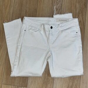 Treasure & Bond Distressed White Skinny Jeans | Size 27
